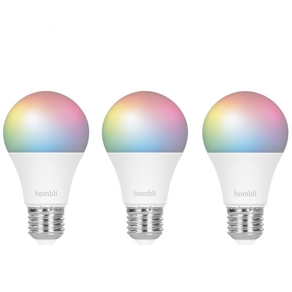 Hombli Smart Lamp Kleur 3pack hellosmart gratis