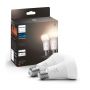 Philips Hue White E27 Lamp 2-Pack 1100L