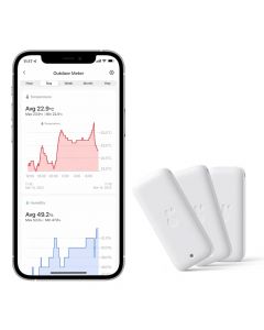 Switchbot Slimme Therm-/Hygrometer voor binnen en buiten 3-Pack met Hub