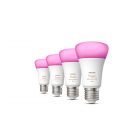 Philips Hue White & Color Ambiance E27 Lamp 4-Pack 800L