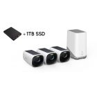 Eufy Eufycam 3 3-Pack met Homebase 3 + 1TB SSD